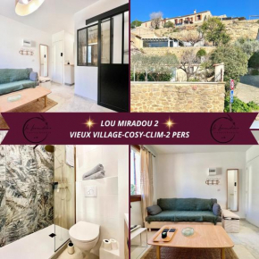 Lou Miradou 2 - Vieux village médiéval, Cosy, Clim, 2 personnes